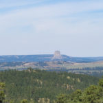 View of Devil's Tower taken from a distance